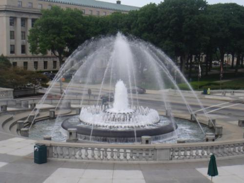 The influence of square fountain on Environment