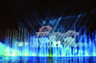 Hefei large light and shadow water dance digital music fountain