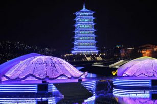Xi’an World Park night lighting and light show　　　